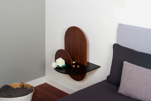 Alba L Oval Bedside Table By Daniel García Sánchez For Woodendot Alba L Oval Bedside Table By Daniel García Sánchez For Woodendot 2