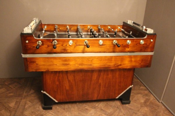 Vintage Wood Aluminum Foosball Table