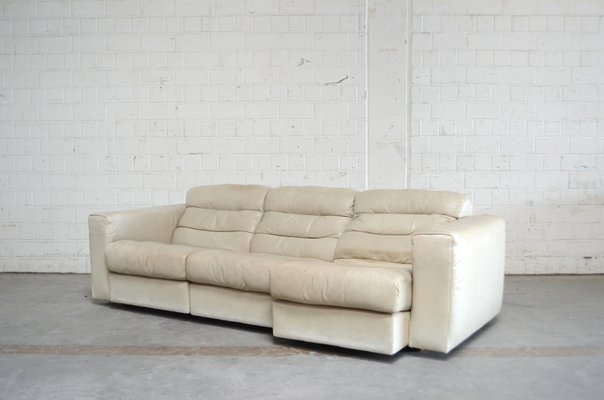 Vintage Ds105 Ecru White Leather Sofa, Best White Leather Sofa