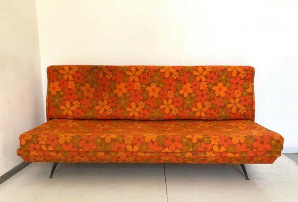 Vintage Italian Orange Sofa 1960s