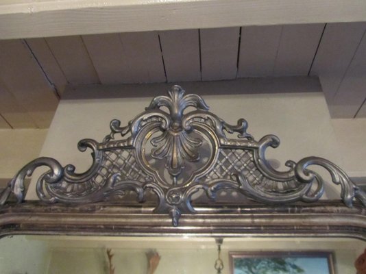Antique French Louis Xv Silver Gilt Mirror For At Pamono Antique French Louis Xv Silver Gilt, Antique French Silver Gilt Mirror