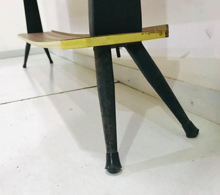 Vintage Brass Wood Shelves 1950s For At Pamono Vintage Brass Wood Shelves 1950s 3