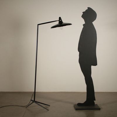 Vintage Lacquered Aluminium Floor Lamp 1960s For Sale At Pamono
