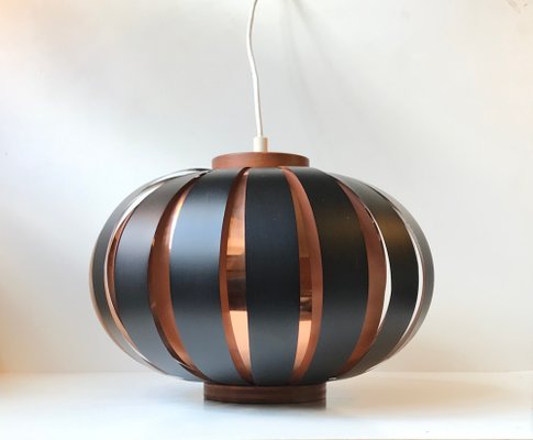 modern copper pendant light