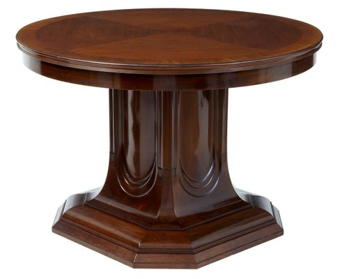 19th Century Mahogany Pedestal Base Center Table For At Pamono 19th Century Mahogany Pedestal Base