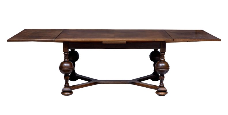 Antique Oak Drop Leaf Extending Dining Table For At Pamono Antique Oak Drop Leaf Extending Dining Table 1