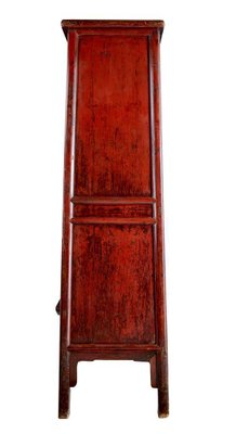 Large Antique Chinese Red Lacquer Cabinet