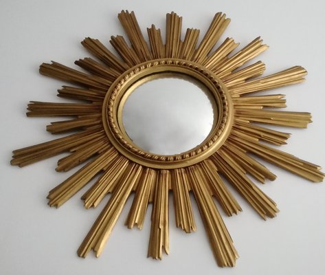 Golden Sun Mirror 1960s For At Pamono Golden Sun Mirror 1960s For At Pamono