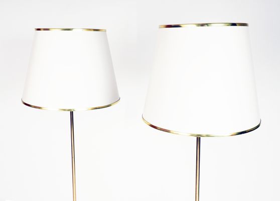 Swedish Brass Floor Lamps From Bergboms 1970s Set Of 2 For Brass Floor Lamps From Bergboms 1970s