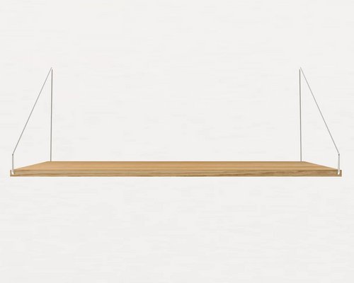 Solid Oak Steel Shelf Library Desk From Frama For Sale At Pamono