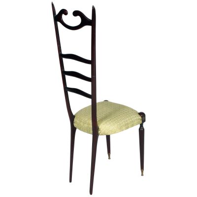 Mid Century Italian Mahogany Chiavari Chairs 1950s Set Of 2 For