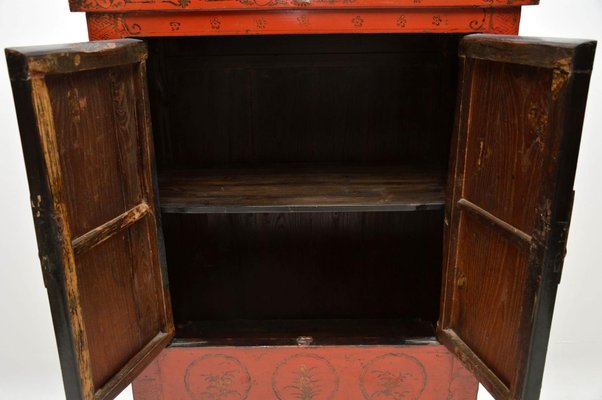 Antique Chinese Lacquered Wedding Cabinet For Sale At Pamono