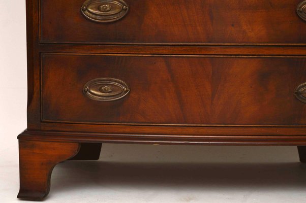 Vintage Georgian Style Mahogany Bow Front Chest Of Drawers For