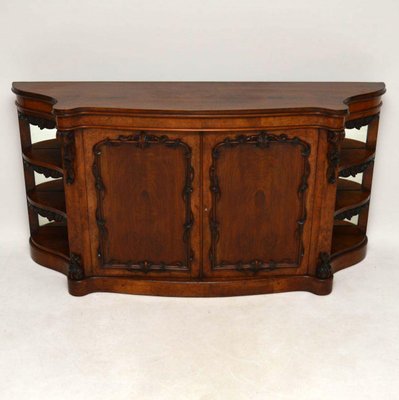 Antique Victorian Walnut Sideboard Credenza For Sale At Pamono