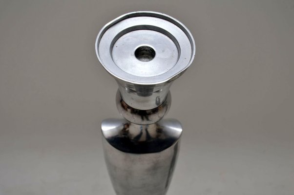 Grosse Kerzenhalter Aus Edelstahl 1960er 2er Set Bei Pamono Kaufen