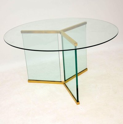 Vintage Gl Dining Table By Leon Rosen For Pace Collection 1970s Vintage Gl Dining Table By Leon Rosen For Pace Collection 1970s 1