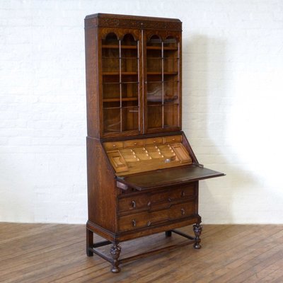 Vintage Oak Bureau Bookcase For Sale At Pamono Vintage Oak Bureau Bookcase For Sale At Pamono