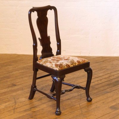 Antique Queen Anne Style Mahogany Chairs Set Of 6 For At Pamono Antique Queen Anne Style Mahogany Chairs Set Of 6 8