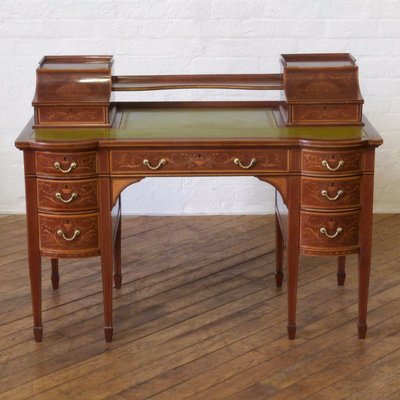Edwardian Mahogany Writing Desk From Edwards And Roberts For Sale
