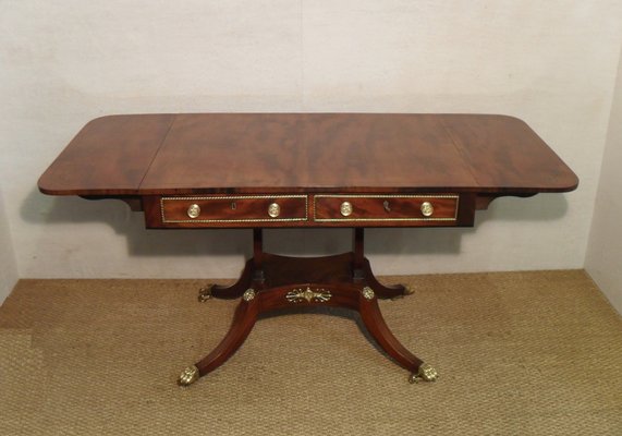Antique Regency Mahogany Sofa Table 1810s