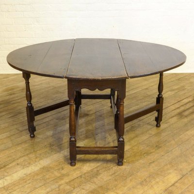 Antique Georgian Oak Gateleg Table For Sale At Pamono