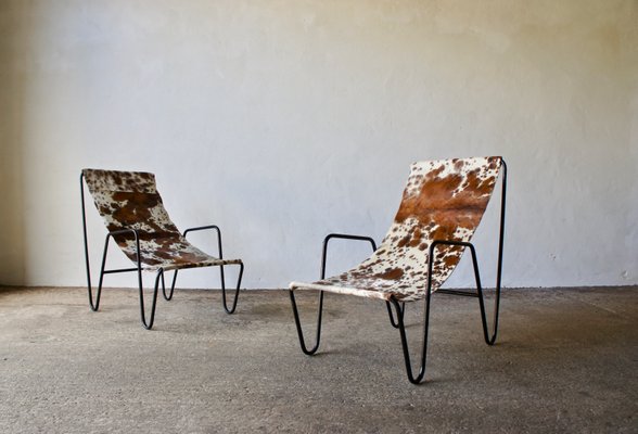Cowhide Sling Chairs 1950s Set Of 2 For Sale At Pamono