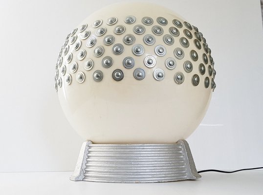 Philadelphia Habubu Conserveermiddel Space Age Plexiglas & Plaster Ball Lamp from Maison Arlus, 1970s for sale  at Pamono