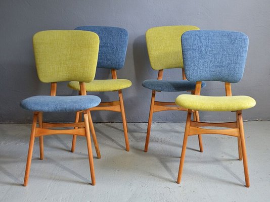 Sillas de comedor vintage, años 50. Juego de 4 en venta en Pamono Sillas de comedor vintage, años 50. Juego de 4 en venta en Pamono