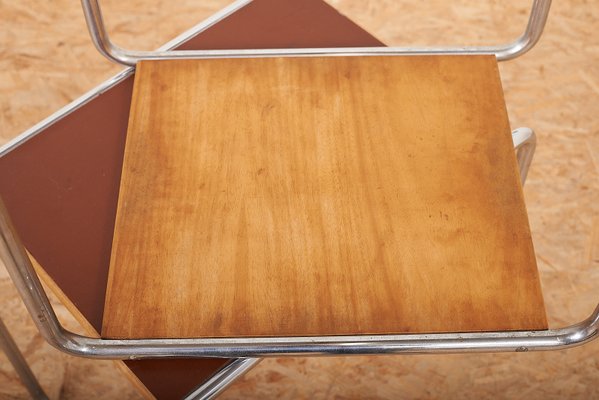Bauhaus B9 Nesting Tables by Marcel Breuer, Set of 3 for sale at