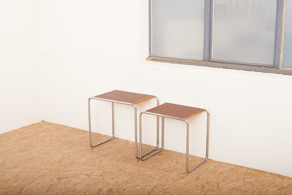 Bauhaus B9 Nesting Tables by Marcel Breuer, Set of 3 for sale at