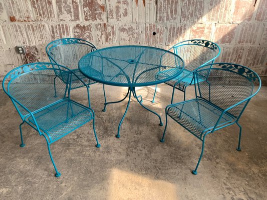 Vintage Wrought Iron Patio Set For Sale At Pamono