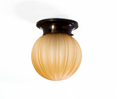 Swedish Glass Ceiling Lamp From Orrefors 1930s For Sale At Pamono