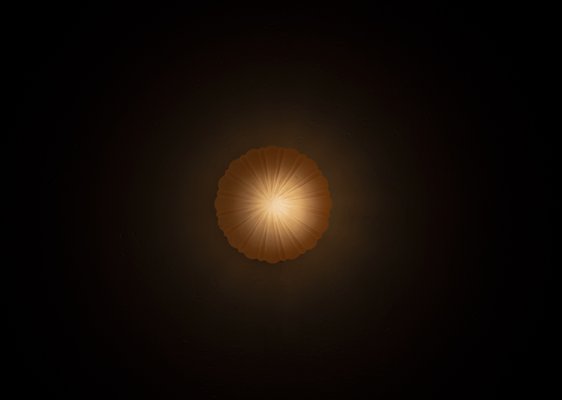 Swedish Glass Ceiling Lamp From Orrefors 1930s