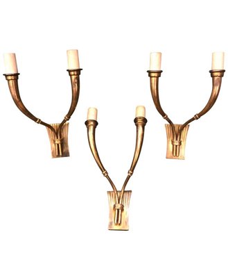 modern brass sconce
