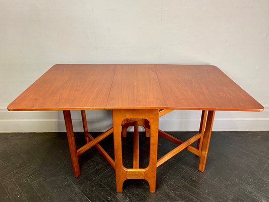 Vintage Teak Folding Gateleg Dining Table For At Pamono Vintage Teak Folding Gateleg Dining Table 1