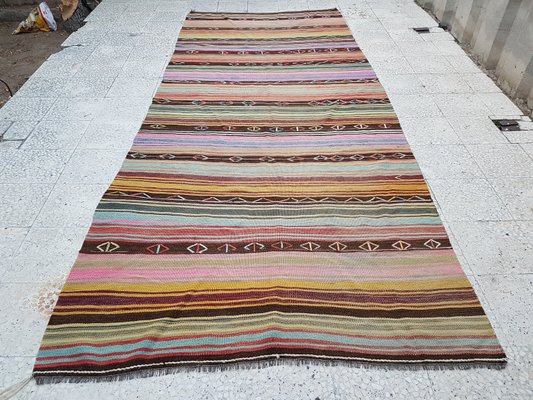 Flat Woven Turkish Rug 1970s For Sale At Pamono