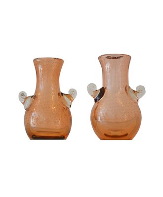 Murano Bubble Glass Vases From Seguso 1950s Set Of 2 For Sale At