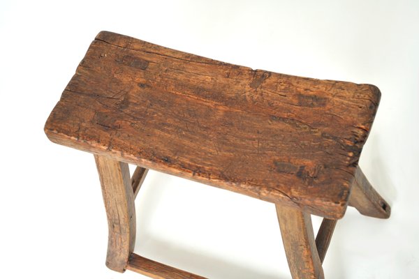 Antique Chinese Wooden Saddle Stool For Sale At Pamono