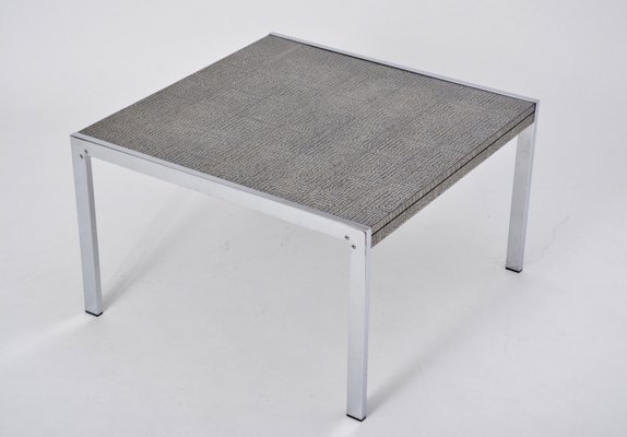 Vintage German Steel And Aluminum Coffee Table 1970s For Sale At Pamono