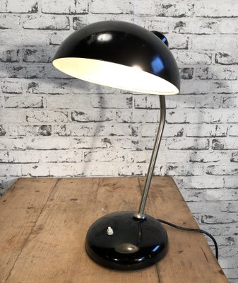 black industrial desk lamp