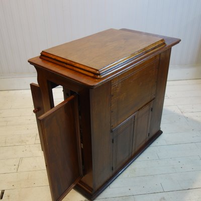 Antique Cabinet With Sewing Machine From Singer 1915 For Sale At