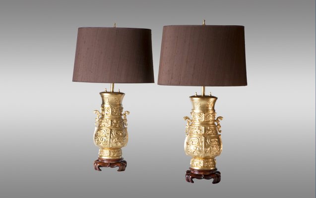 vintage wooden table lamp