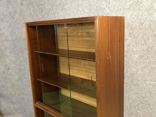 Mahogany Showcase With Sliding Doors 1950s For Sale At Pamono
