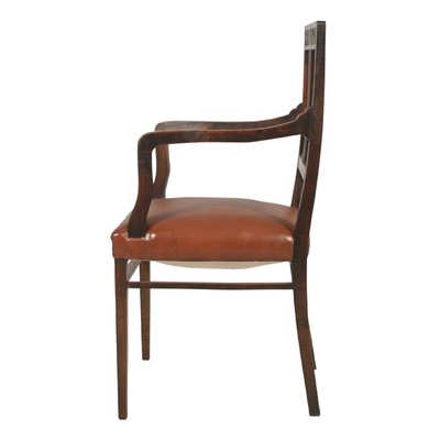 French Art Nouveau Walnut Armchair 1890s For At Pamono