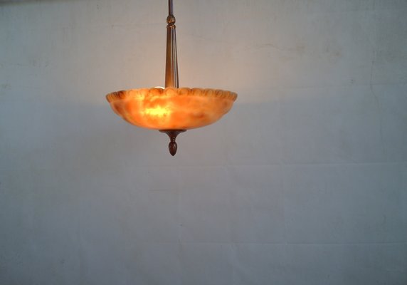 Alabaster Ceiling Lamp 1940s For Sale At Pamono