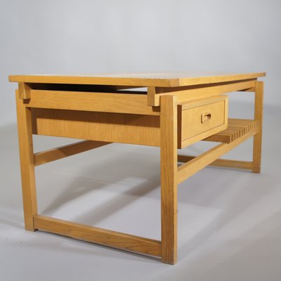 Oak Bench With Drawer And Shelf From Ikea 1960s For Sale At Pamono