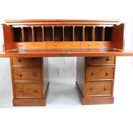 Secretaire Antique En Acajou 1880 En Vente Sur Pamono