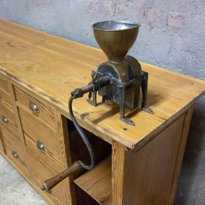 Vintage Shop Counter With Coffee Grinder 1920s For Sale At Pamono