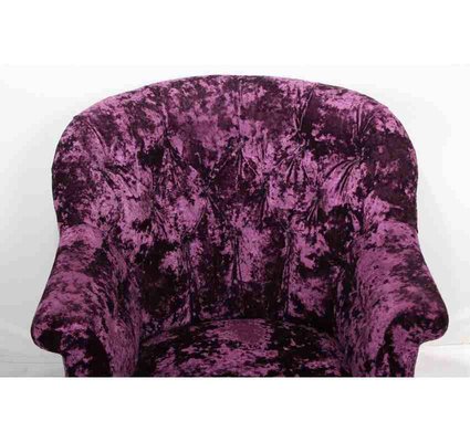 Victorian Purple Velvet Day Bed