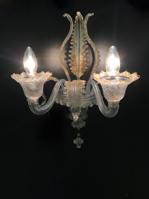 Vintage Wall Light By Ercole Barovier For Toso 1950s Vintage Wall Light By Ercole Barovier